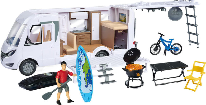 DICKIE TOYS Camper-Set Hymer Camping Van 30cm