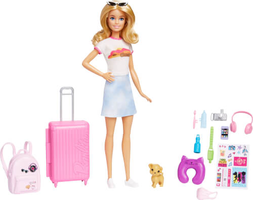 Mattel HJY18 Refreshed Travel Barbie