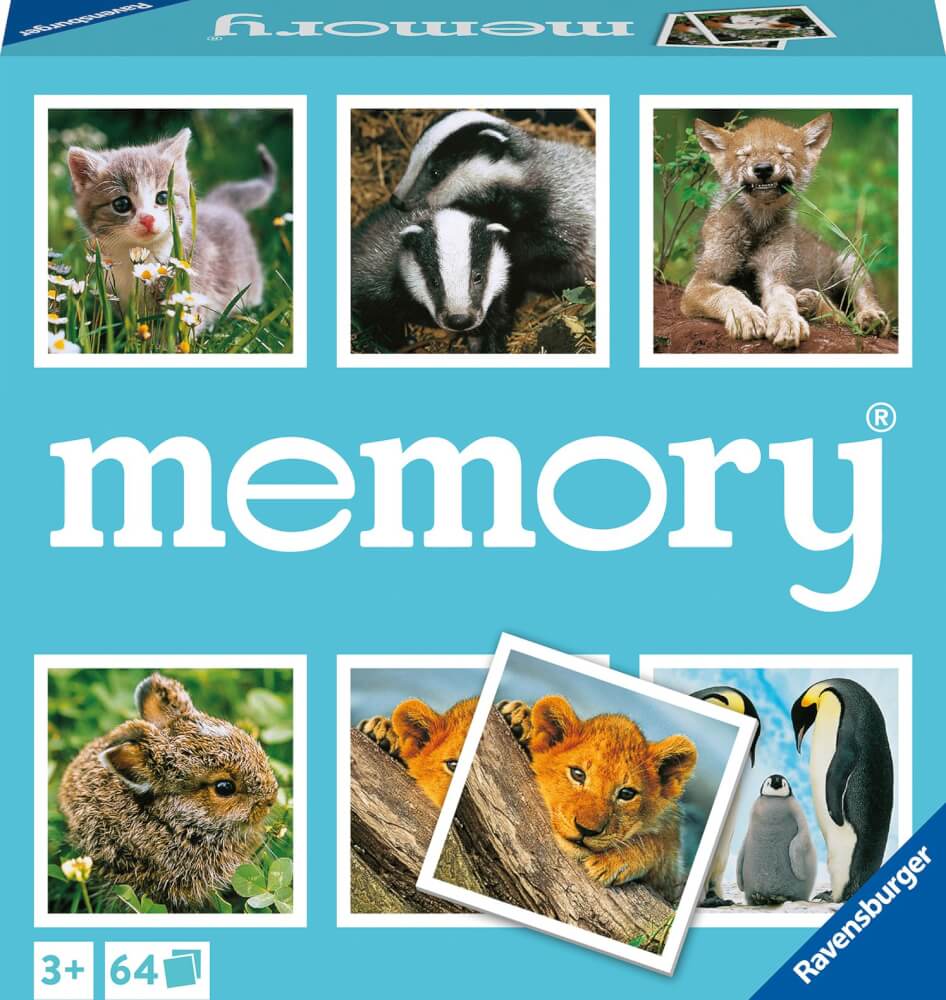 Memory Tierkinder 64 Karten 3+