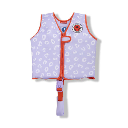 Schwimm-Essentials-Schwimmweste Fliederleopard 3-6