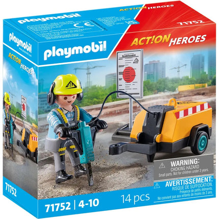 Playmobil Bauarbeiter mit Meißel