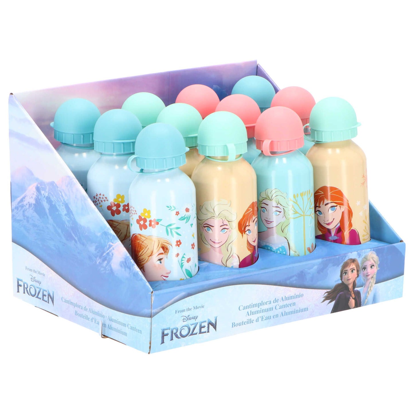 Alu Trinkflasche Frozen 500ml 3f sortiert