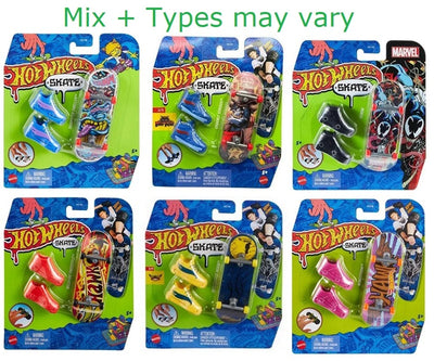 Mattel Hot Wheels Skate Finger Skateboard + Schuh Sortiert