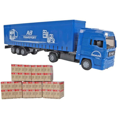 Kids Globe Man Lastwagen Mit Anhänger 30Cm