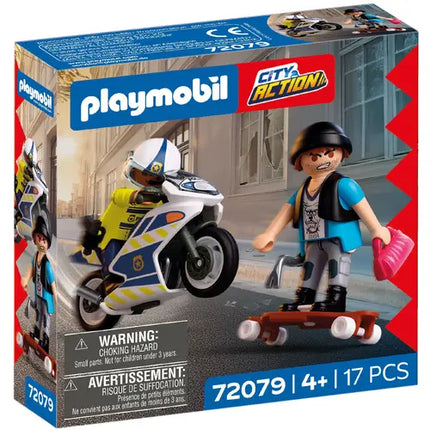 Playmobil Verfolgungsjadg mit Motorrad