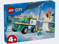 LEGO City Rettungswagen und Snowboarder