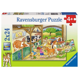 Puzzle Fröhliches Bauernleben 2x24 Teile