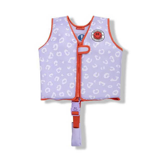 Schwimm-Essentials-Schwimmweste Fliederleopard 3-6