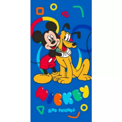 Disney Mickey Pluto Joy Badetuch, Strandtuch 70x140 cm