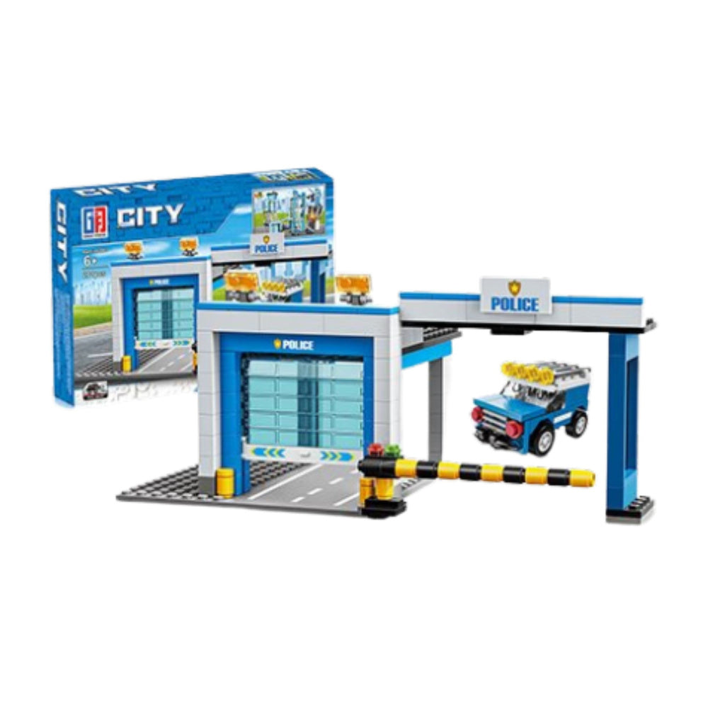 Bausteine Polizeistation Gebäude