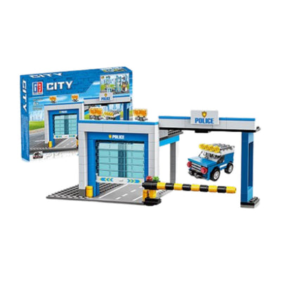 Bausteine Polizeistation Gebäude