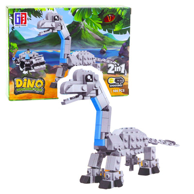 Bausteine Set Dinosaurier Roboter 2in1