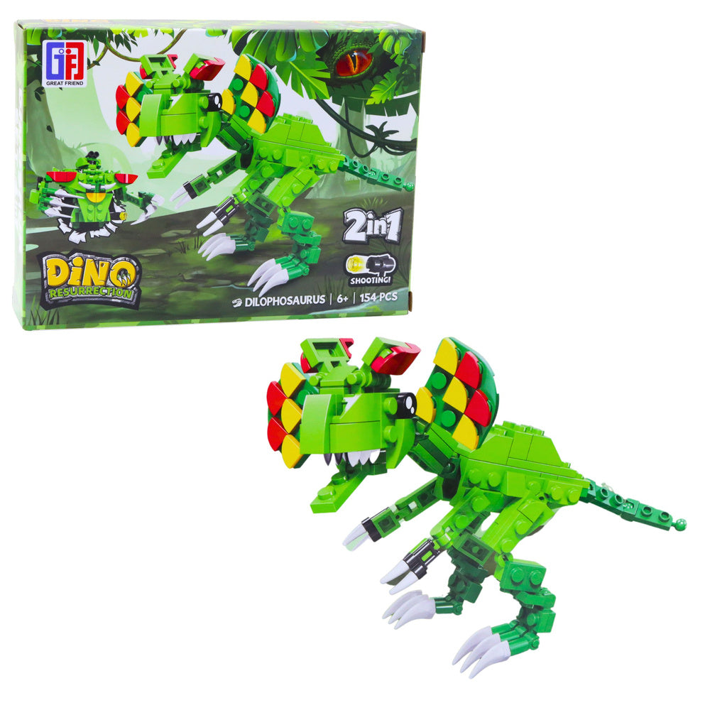 Bausteine Set Dinosaurier Roboter 2in1