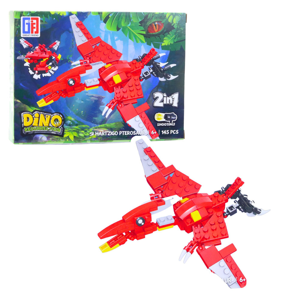 Bausteine Set Dinosaurier Roboter 2in1