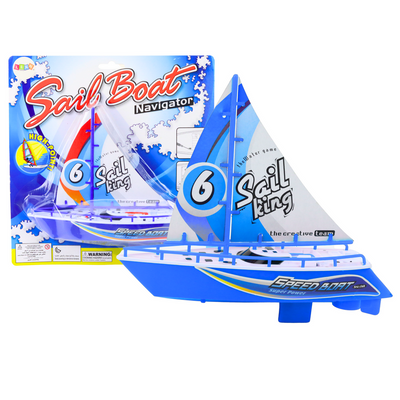 Schwimmendes Boot, batteriebetriebenes Wasserspielzeug, Blau