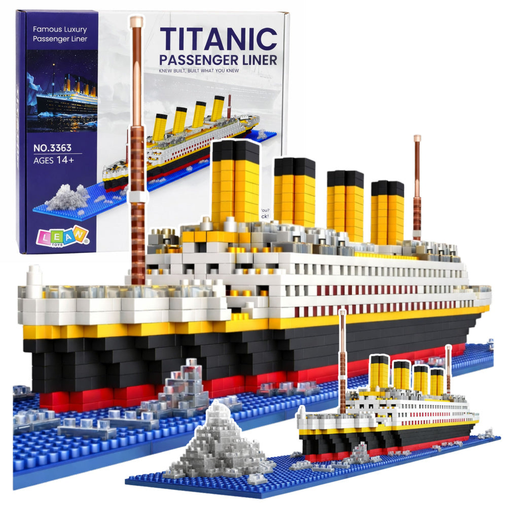 Titanic-Schiffsmodell aus Bausteinen, 3D-Schiffsmodell, 1878 Teile.
