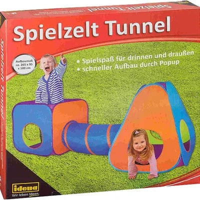 Idena Spielzelt Tunnel für Kinder, 265 x 95 x 100 cm