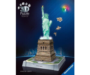 Iconics 3D Puzzle 108T Freiheitsstatue mit Lich