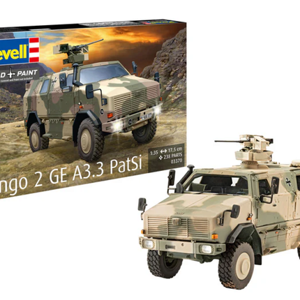 Revell Modellbausatz Dingo 2 GE A3.3 PatSi 1:35 - 238 Teile.