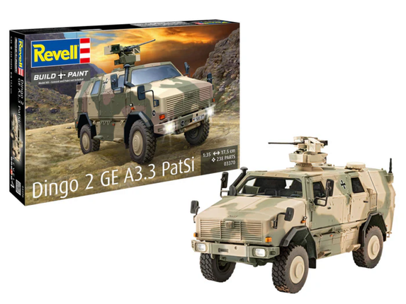 Revell Modellbausatz Dingo 2 GE A3.3 PatSi 1:35 - 238 Teile.